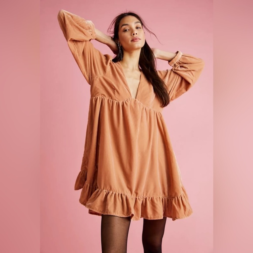 FP Estella Velvet Mini Dress NWT - Picture 4 of 4